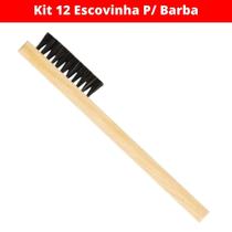 Kit 12 Escovinha Barba Disfarce Degrade Cerdas Naturais - Atacado Sul Barber
