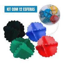 Kit 12 Esferas Bolinhas Bate Roupas Para Maquina De Lavar Kit 12 Esferas Bolinhas Bate Roupas Para Maquina De Lavar