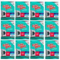 Kit 12 Esfrebom Limpa Maquina de Lavar Roupas sem Cloro 80G Bettanin BT4710 Kit 12 Esfrebom Limpa Maquina de Lavar Roupas sem Cloro 80G Bettanin BT4710