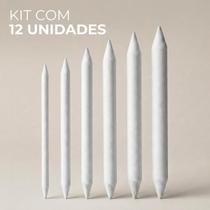 Kit 12 Esfuminhos Para Desenho Profissional Papel Prensado Alta Performance Sombras Em Encomendas Grafite E Crayon Foco Ateliê - Kit 12 Esfuminhos Para Desenho Profissional Papel Prensado Alta Performance Sombras Em Encomendas Grafite E Crayon Foco Ateliê -