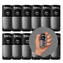 Kit 12 Esmalte Cremoso Cinza Luana Friends 7ml Cor Vibrante Kit 12 Esmalte Cremoso Cinza Luana Friends 7ml Cor Vibrante