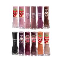 Kit 12 Esmalte Dailus Morango do Amor Cores Escuras Exclusivo Alta Cobertura Kit 12 Esmalte Dailus Morango do Amor Cores Escuras Exclusivo Alta Cobertura