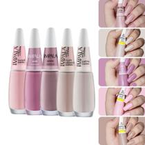 Kit 12 Esmalte Impala Tons Branco Lilas Claros Nudes Cremoso Perolado Kit 12 Esmalte Impala Tons Branco Lilas Claros Nudes Cremoso Perolado