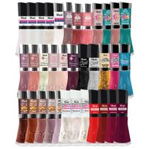 Kit 12 Esmaltes Sortidos Manicure Atacado Cores Variadas Nati