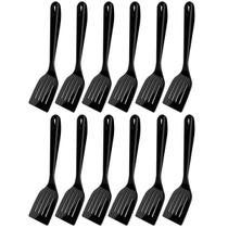Kit 12 Espátulas Culinárias de Nylon 31,5cm Pretas Crippa Lanchonete Restaurante Kit 12 Espátulas Culinárias de Nylon 31,5cm Pretas Crippa Lanchonete Restaurante