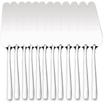 Kit 12 Espátulas Pá para Cortar Bolo 23cm Inox Cortadora de Fatia Torta Pizza Culinária Taumer Kit 12 Espátulas Pá para Cortar Bolo 23cm Inox Cortadora de Fatia Torta Pizza Culinária Taumer