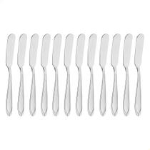 Kit 12 Espátulas para Manteiga Tramontina Laguna em Aço Inox 63906240X12