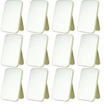Kit 12 Espelho De Mesa Maquiagem Dobrável Portátil Facial Camarim Cor:Verde