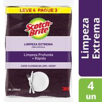 Kit 12 Esponja Louça Roxa Limpeza Extrema Scotch Brite Nfe