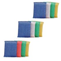 Kit 12 Esponja multiuso Alumínio Cozinha Panela Casa Almofada Doméstico Limpeza Profissional Grelha