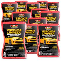 Kit 12 Esponjas de Limpeza Lavagem Automotiva Uso Geral