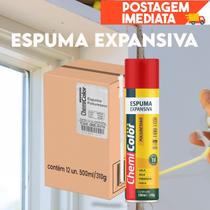 Kit 12 Espuma Expansiva Poliuretano 500ml (GRANDE) Chemicolor