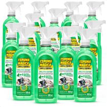 Kit 12 Espumas Magica Limpeza Geral Versão Gatilho Proauto 500ml