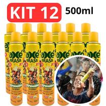 Kit 12 Espuminha de Carnaval Em Spray Espuma Neve Festa 500ml