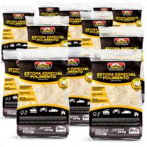 Kit 12 Estopas Especial para Polimento 100% Algodão Branca Proauto 200gr Kit 12 Estopas Especial para Polimento 100% Algodão Branca Proauto 200gr