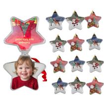 KIT 12 Estrelas Acrilica P/Foto Enfeite Natal Porta Doces KIT 12 Estrelas Acrilica P/Foto Enfeite Natal Porta Doces
