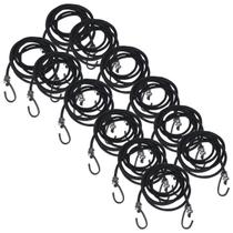 Kit 12 Extensor Corda Elástico 1,5M Gancho de Ferro Amarrar Carga Bagageiro Moto Lona Camping Kit 12 Extensor Corda Elástico 1,5M Gancho de Ferro Amarrar Carga Bagageiro Moto Lona Camping