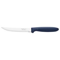 Kit 12 Faca Churrasco Tramontina Ipanema Inox Azul 5"