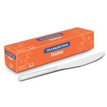 Kit 12 Faca De Mesa Tramontina Búzios Talheres Aço Inox