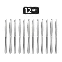 Kit 12 faca de sobremesa inox acabamento brilho Kit 12 faca de sobremesa inox acabamento brilho