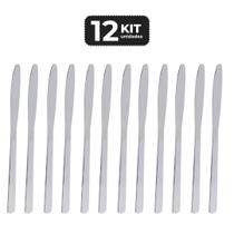 Kit 12 facas de mesa em aço inox durabilidade, qualidade e acabamento premium