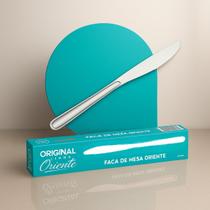 Kit 12 Facas Mesa Churrasco Premium Aço Inox Buffet Bar Cor Cinza Afiada Jogo Prata Rodri Lar