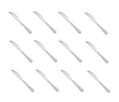 Kit 12 Facas Para Churrasco Em Aço Inox Restaurante Hotel