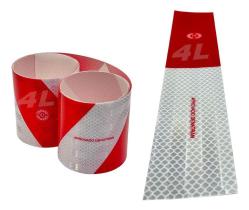 Kit 12 Faixa Refletiva Lateral + 1 Parachoque Coragem Caminhão