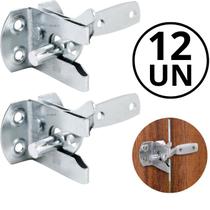 Kit 12 Fecho Com Trinco Automático para Portões Bate e Fecha, Zincado - VONDER