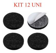 KIT 12 Feltro Adesivo para Móveis Redondo 25mm