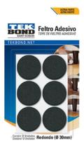 Kit 12 Feltros Adesivos Redondo 30mm Tekbond Protetor Pé Cadeira Mesa Sofá Móveis Anti Risco Piso Kit 12 Feltros Adesivos Redondo 30mm Tekbond Protetor Pé Cadeira Mesa Sofá Móveis Anti Risco Piso