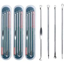 Kit 12 Ferramentas De Beleza Extrator De Acne Removedor De Cravo Espinha Aço Inoxidável Kit 12 Ferramentas De Beleza Extrator De Acne Removedor De Cravo Espinha Aço Inoxidável