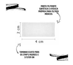 Kit 12 Filtros Ultrafinos 2x4 Cm Cpap Phillips Respironic
