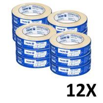 Kit 12 Fita Crepe Uso Geral Pintura 18Mmx50M Tigre