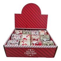 Kit 12 Fitas de Natal Aramada Enfeite Laço Árvores Natalinas