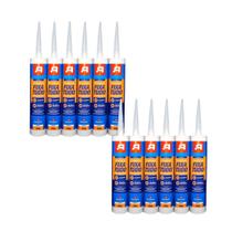 Kit 12 Fixa Tudo Autofix Branco 400G