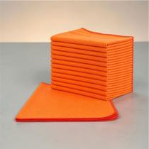 Kit 12 Flanela Pano 48x28 Laranja Para Limpeza Polimento Geral 100 Algodão Reforçado Kit 12 Flanela Pano 48x28 Laranja Para Limpeza Polimento Geral 100 Algodão Reforçado