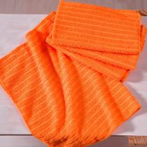 Kit 12 Flanelas Microfibra 25cm x 40cm LARANJA - Panosul Kit 12 Flanelas Microfibra 25cm x 40cm LARANJA - Panosul