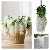 Kit 12 Flores Artificiais Decoração Suspensa Cerejeira Permanente Pendente Grande Para Eventos Festas Enfeites e Pergolado DE2325 Kit 12 Flores Artificiais Decoração Suspensa Cerejeira Permanente Pendente Grande Para Eventos Festas Enfeites e Pergolado DE2325