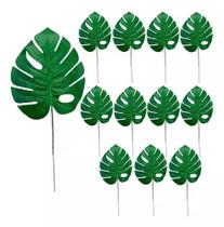 Kit 12 Folhas Costela De Adão Artificial Decoração