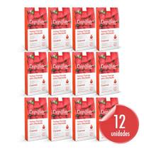 Kit 12 Folhas Prontas Corporais Depilação Cera Depilflax Morango 240 Unid.