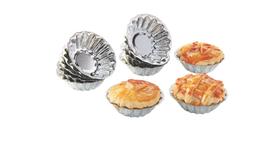 Kit 12 Forma Crespa Para Empadas em Flandres 12 Peças ( 9664 )