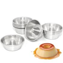 Kit 12 Forma De Mini Pudim Torta Suiça N3 Alumínio 8,5cm Resistente De Festa Doce Sobremesa Kit 12 Forma De Mini Pudim Torta Suiça N3 Alumínio 8,5cm Resistente De Festa Doce Sobremesa