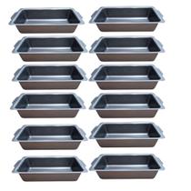 Kit 12 Forma de Pão e Bolo Inglês Pequena Antiaderente 01