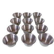 Kit 12 Forma Minipudim bolo cupcake Muffin aluminio 150 ml