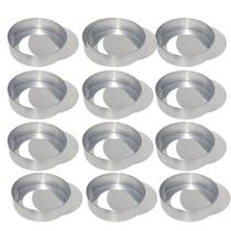 KIT 12 Formas de Quiche Fundo Falso 9 X 2,5 cm