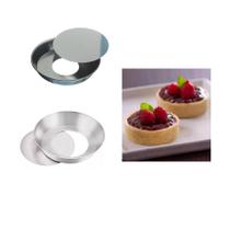 Kit 12 Formas Lisa Tortinha Torta Morango Fundo Removível