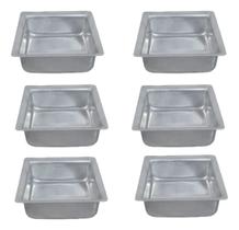 Kit 12 Formas N 1 Em Aluminio P/ Pão De Mel Qaudrada