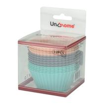 Kit 12 Formas para Cupcake Muffins Silicone Coloridas