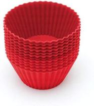 Kit 12 Formas Silicone Cupcake Forminhas Bolo Muffin Petit